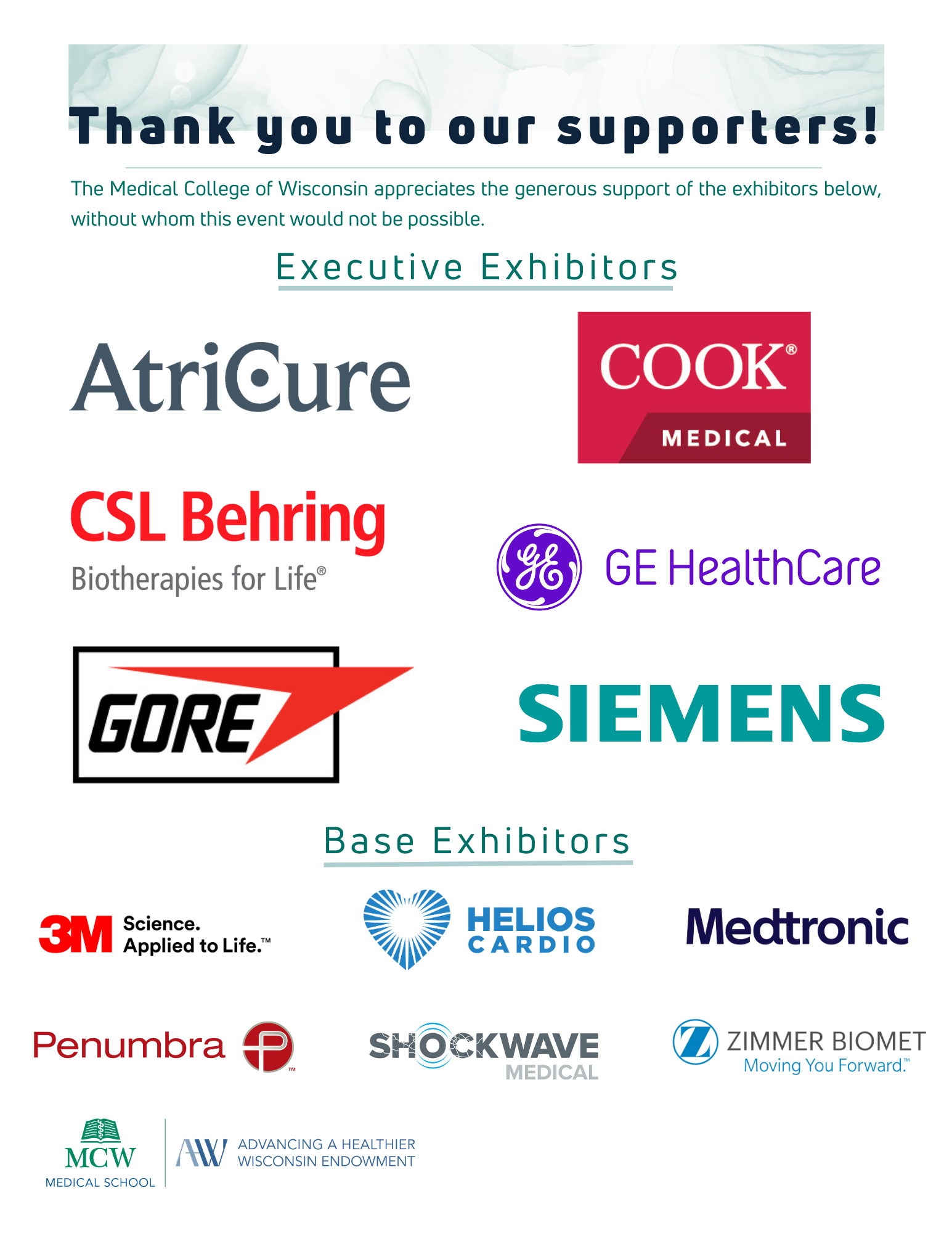 Thank you to the sponsors of the symposium!